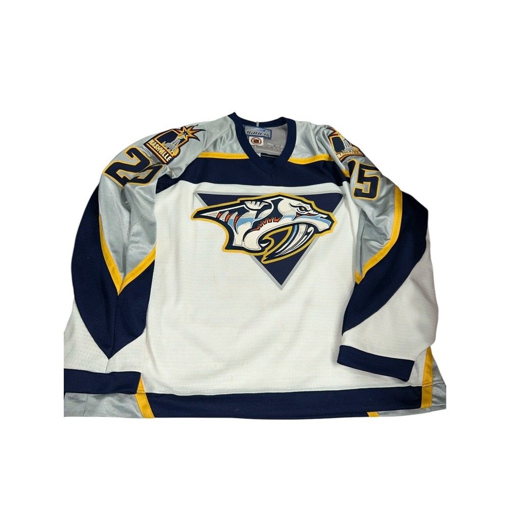 Bauer Nashville Predators Hockey Jersey XL TG Krivokrason #25 Men's NHL Vintage